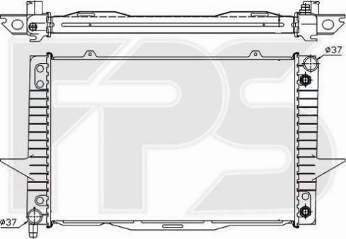 FPS FP 72 A489 - Радиатор, охлаждение двигателя autospares.lv