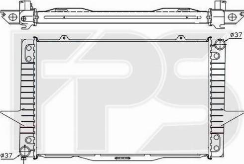 FPS FP 72 A487 - Радиатор, охлаждение двигателя autospares.lv