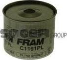 FRAM C1191PL - Топливный фильтр autospares.lv