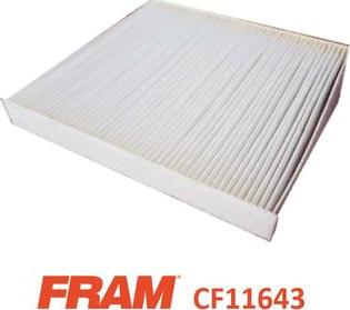 FRAM CF11643 - Фильтр воздуха в салоне autospares.lv