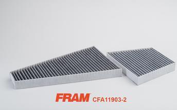 FRAM CFA11903-2 - Фильтр воздуха в салоне autospares.lv