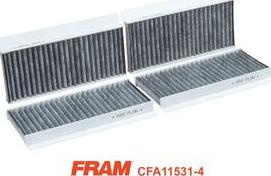 FRAM CFA11531-4 - Фильтр воздуха в салоне autospares.lv
