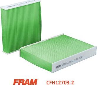 FRAM CFH12703-2 - Фильтр воздуха в салоне autospares.lv