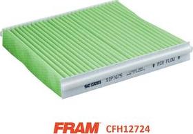 FRAM CFH12717 - Фильтр воздуха в салоне autospares.lv