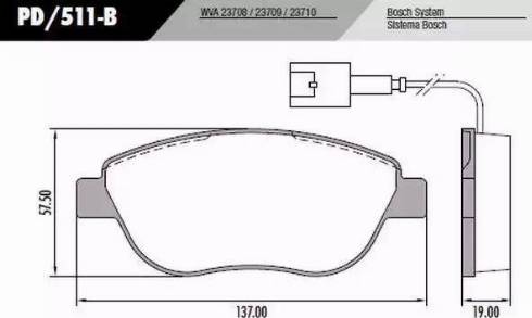 FRAS-LE PD/511-B - Тормозные колодки, дисковые, комплект autospares.lv