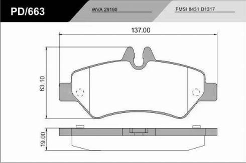 FRAS-LE PD/663_CV Advanced - Тормозные колодки, дисковые, комплект autospares.lv