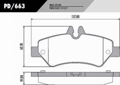 FRAS-LE PD663 - Тормозные колодки, дисковые, комплект autospares.lv