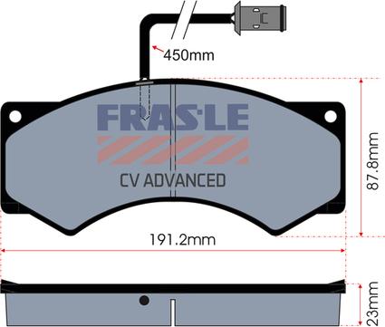 FRAS-LE PD/193-A-CV - Тормозные колодки, дисковые, комплект autospares.lv