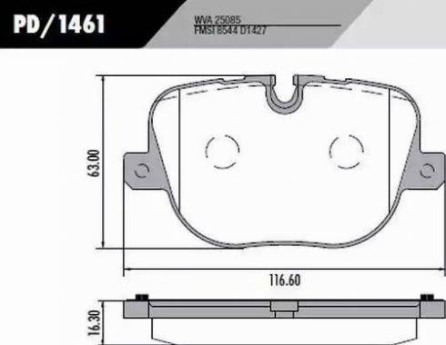 OSSCA 29147 - Тормозные колодки, дисковые, комплект autospares.lv