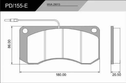 FRAS-LE PD/155-E_CV Advanced - Тормозные колодки, дисковые, комплект autospares.lv