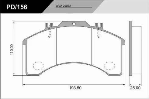 FRAS-LE PD/156_CV Advanced - Тормозные колодки, дисковые, комплект autospares.lv