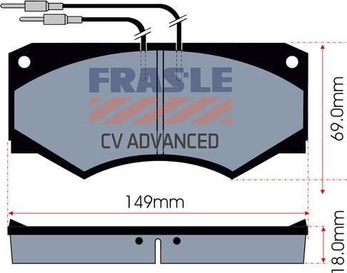 FRAS-LE PD/150-A-CV - Тормозные колодки, дисковые, комплект autospares.lv