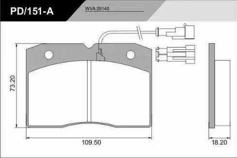 FRAS-LE PD/151-A_CV Advanced - Тормозные колодки, дисковые, комплект autospares.lv