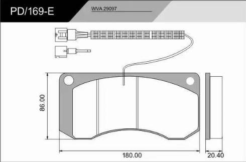 FRAS-LE PD/169-E_CV Advanced - Тормозные колодки, дисковые, комплект autospares.lv