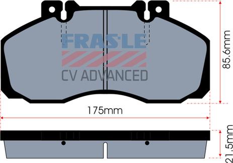 FRAS-LE PD/104-CV - Тормозные колодки, дисковые, комплект autospares.lv