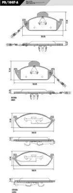 FRAS-LE PD/1007-A - Тормозные колодки, дисковые, комплект autospares.lv