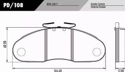 FRAS-LE PD/108 - Тормозные колодки, дисковые, комплект autospares.lv