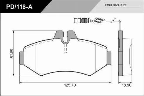 FRAS-LE PD/118-A_CV Advanced - Тормозные колодки, дисковые, комплект autospares.lv