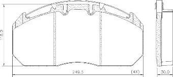 FRAS-LE PD/129-K009 _ HD PRO - Тормозные колодки, дисковые, комплект autospares.lv