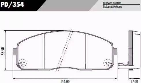 FRAS-LE PD354 - Тормозные колодки, дисковые, комплект autospares.lv