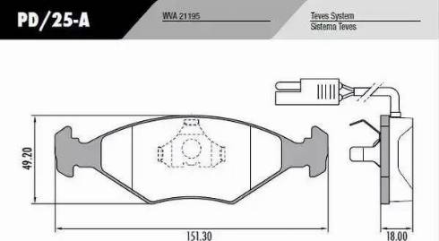 FRAS-LE PD/25-A - Тормозные колодки, дисковые, комплект autospares.lv