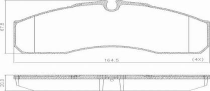 FRAS-LE PD/208-K026 _ CV Advan - Тормозные колодки, дисковые, комплект autospares.lv