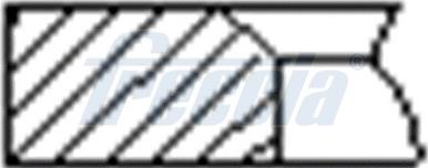 Freccia FR10-507700 - Комплект поршневых колец autospares.lv