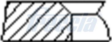 Freccia FR10-507500 - Комплект поршневых колец autospares.lv