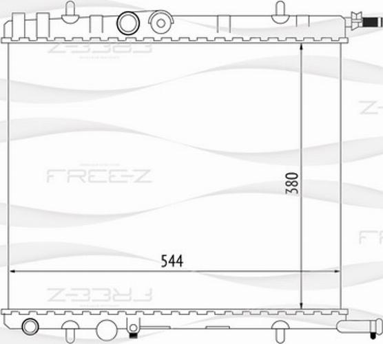 FREE-Z KK0173 - Радиатор, охлаждение двигателя autospares.lv