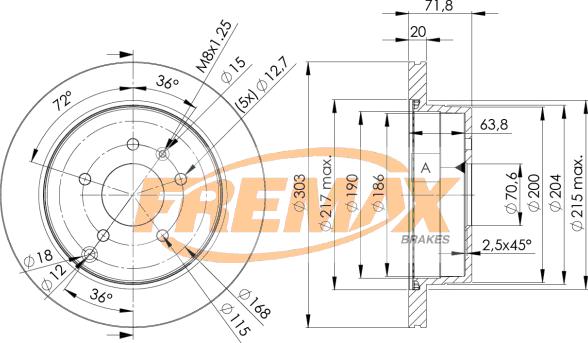 FREMAX BD-9049 - Тормозной диск autospares.lv