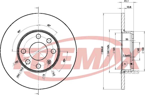 FREMAX BD-9058 - Тормозной диск autospares.lv