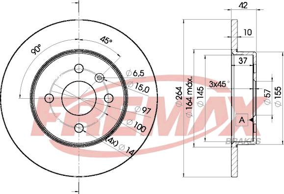 FREMAX BD-9116 - Тормозной диск autospares.lv