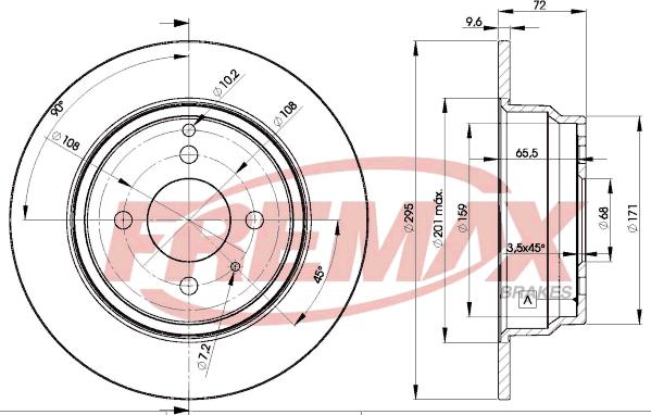 FREMAX BD-4970 - Тормозной диск autospares.lv