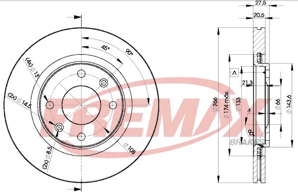 FREMAX BD-4697 - Тормозной диск autospares.lv