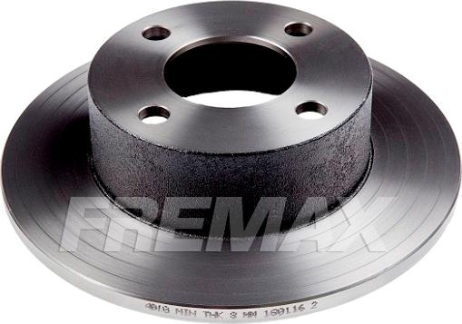 FREMAX BD-4010 - Тормозной диск autospares.lv