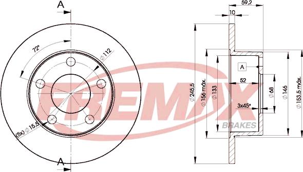 FREMAX BD-4011 - Тормозной диск autospares.lv