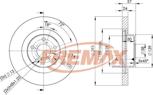 FREMAX BD-4702 - Тормозной диск autospares.lv