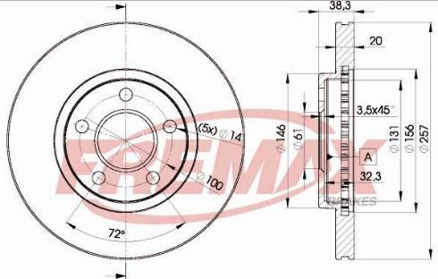 FREMAX BD-5981 - Тормозной барабан autospares.lv