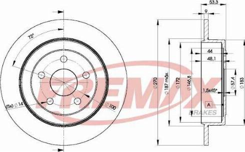 FREMAX BD-5644-KT - Тормозной диск autospares.lv