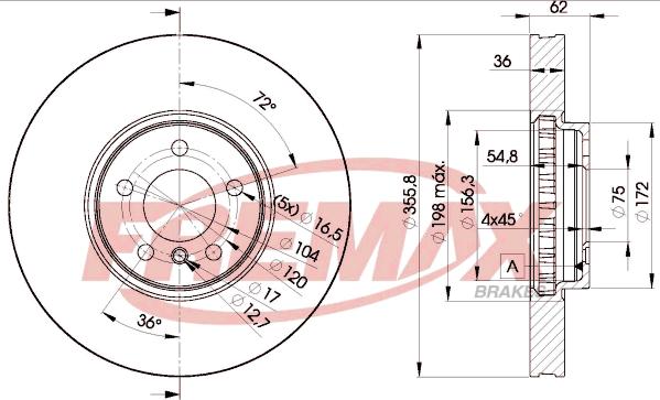 FREMAX BD-5684 - Тормозной диск autospares.lv