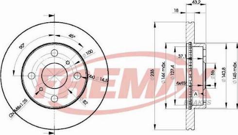 FREMAX BD-5633-KT - Тормозной диск autospares.lv