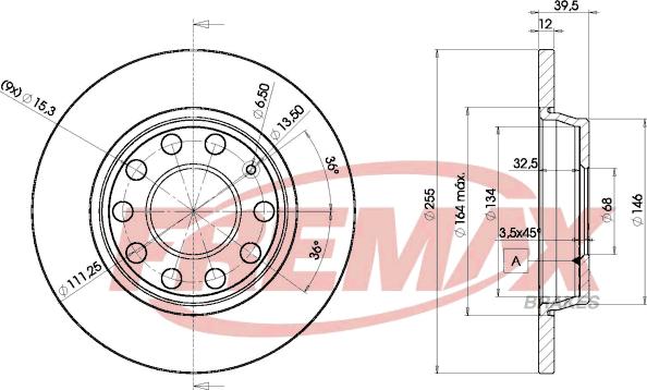 FREMAX BD-5309 - Тормозной диск autospares.lv