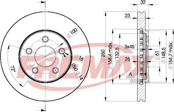 FREMAX BD-6935 - Тормозной диск autospares.lv