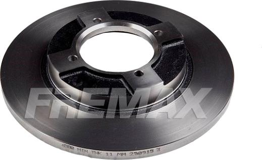FREMAX BD-6580 - Тормозной диск autospares.lv