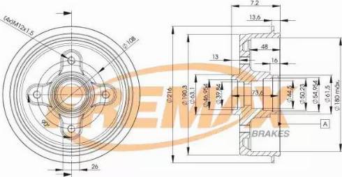 FREMAX BD-6628 - Тормозной барабан autospares.lv