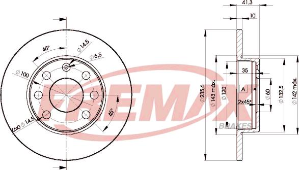 FREMAX BD-6193 - Тормозной диск autospares.lv