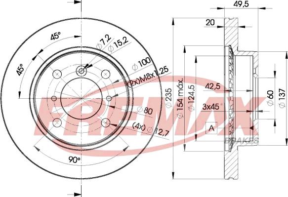 FREMAX BD-6101 - Тормозной диск autospares.lv