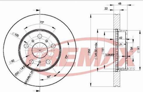 FREMAX BD-6850-KT - Тормозной диск autospares.lv