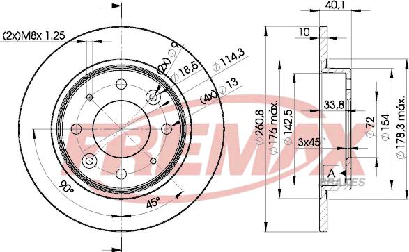 FREMAX BD-6251 - Тормозной диск autospares.lv