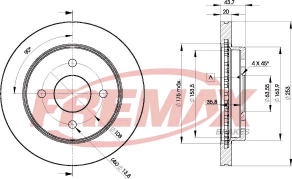 FREMAX BD-6786 - Тормозной диск autospares.lv